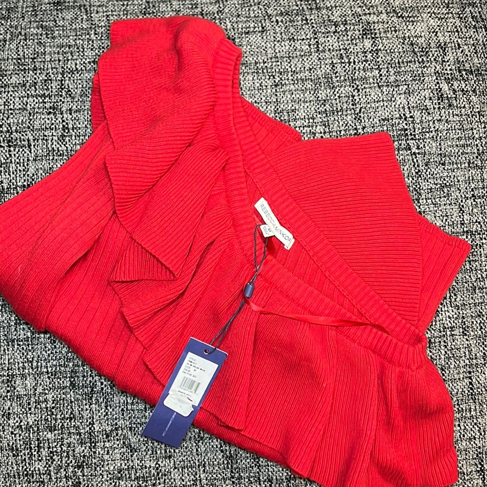 Minkoff Ava Ruffled One-Shoulder Sweater - Picture 2 of 4